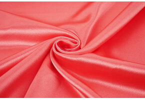 Stretch Satin Heavy Coral