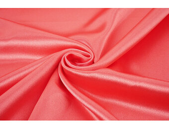 Stretch Satin Heavy Koralle