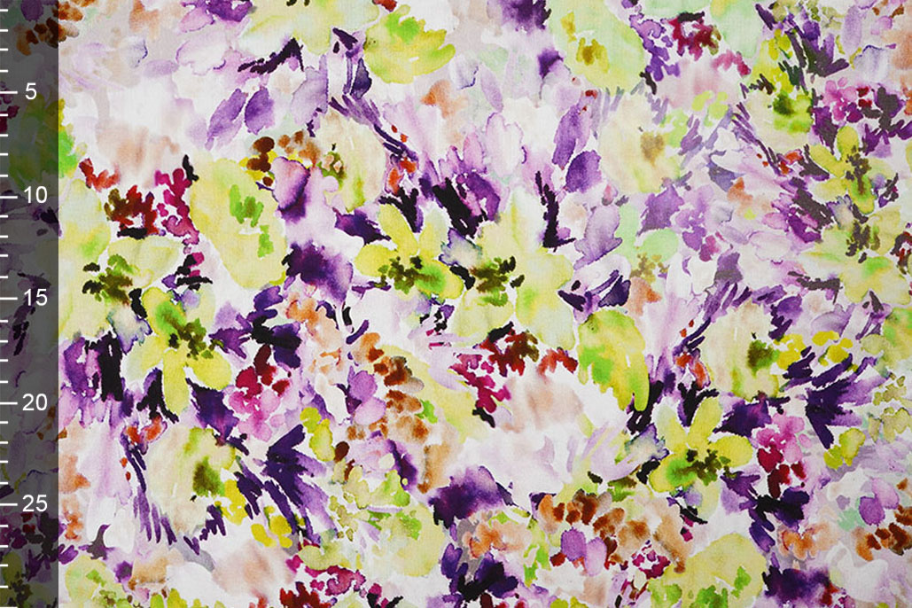 Viskose Jersey Blumen Greetje Multi-1