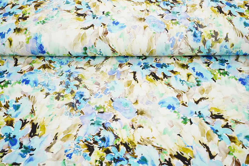 Viscose Jersey Bloemen Greetje Multi-2