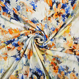 Viscose Jersey Flowers Greetje Multi-3