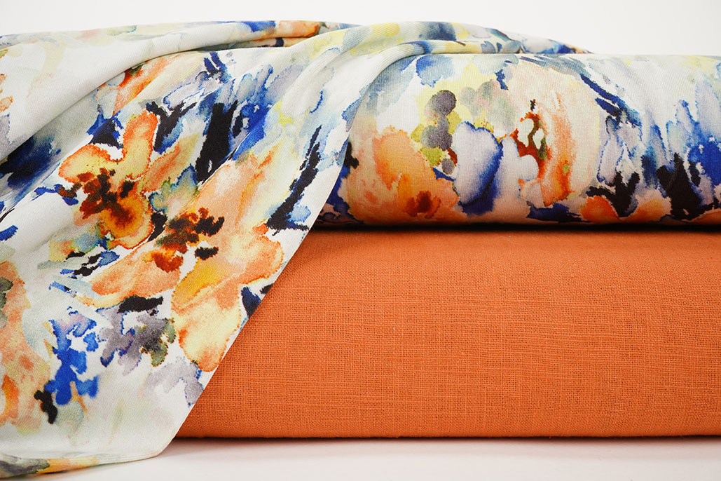 Viscose Jersey Flowers Greetje Multi-3