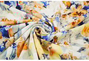 Viscose Jersey Bloemen Greetje Multi-3