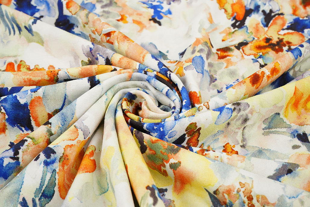 Viskose Jersey Blumen Greetje Multi-3