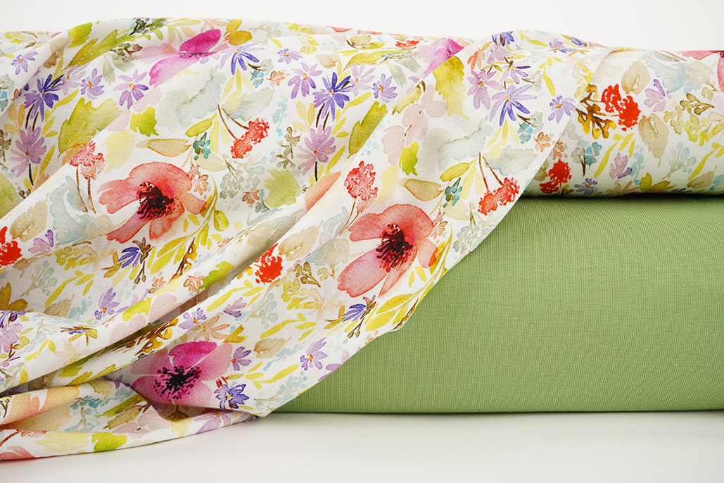 Viscose Jersey Bloemen Merle