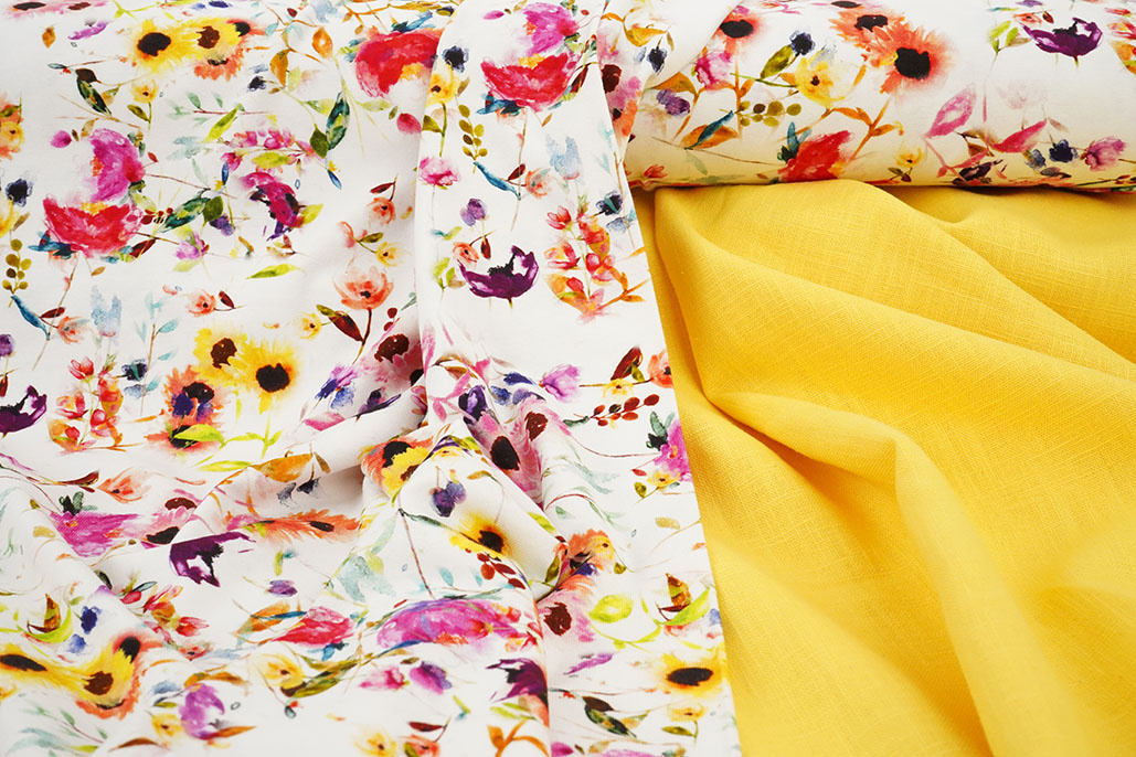 Viscose Jersey Flowers Nancy