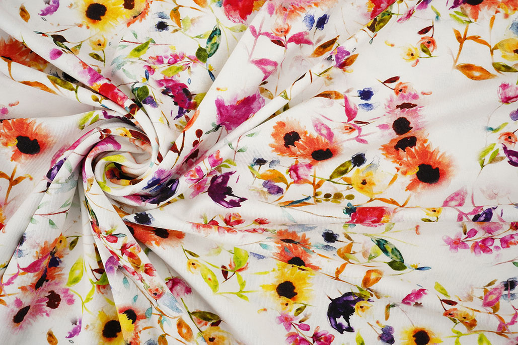 Viscose Jersey Flowers Nancy