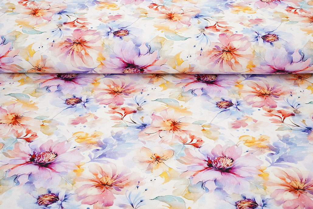 Viscose Crepe Jersey Bloemen Tamara