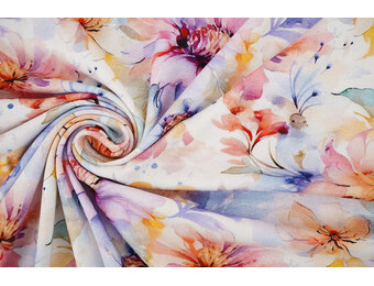 Viscose Crepe Jersey Bloemen Tamara