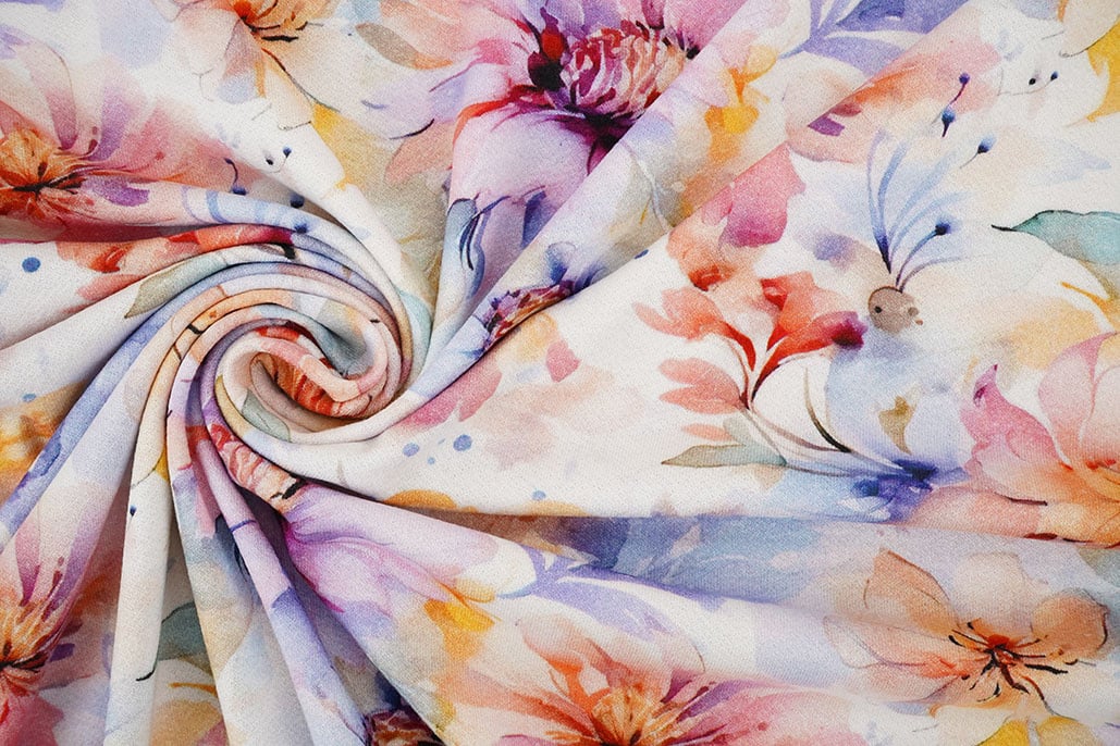 Viscose Crepe Jersey Flowers Tamara