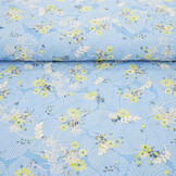 Stickerei Baumwolle Blumen Nola Jeans Blau