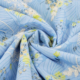 Stickerei Baumwolle Blumen Nola Jeans Blau