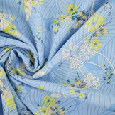 Embroidery Cotton Flowers Nola Jeans Blue