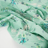 Embroidered  Cotton Flowers Nola Mint Green