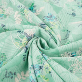 Embroidered  Cotton Flowers Nola Mint Green