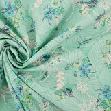 Embroidered  Cotton Flowers Nola Mint Green