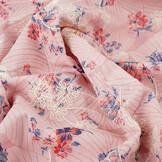 Embroidery Cotton Flowers Nola Pink