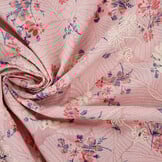 Broderie Katoen Bloemen Nola Roze