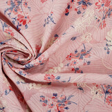 Embroidered Cotton Flowers Nola Pink