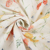 Broderie Katoen Bloemen Ruth Creme