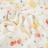 Broderie Katoen Bloemen Ruth Creme