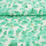 Broderie Katoen Tie Dye Zeegroen