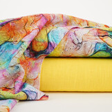 Embroidery Cotton Watercolor Pink