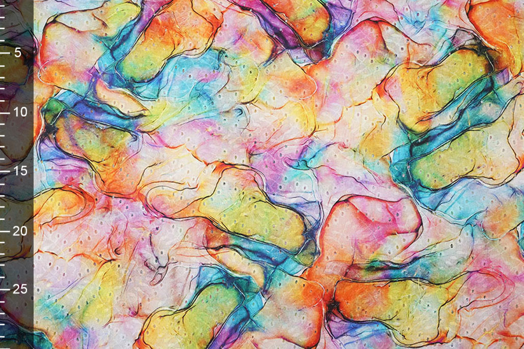 Embroidery Cotton Watercolor Pink