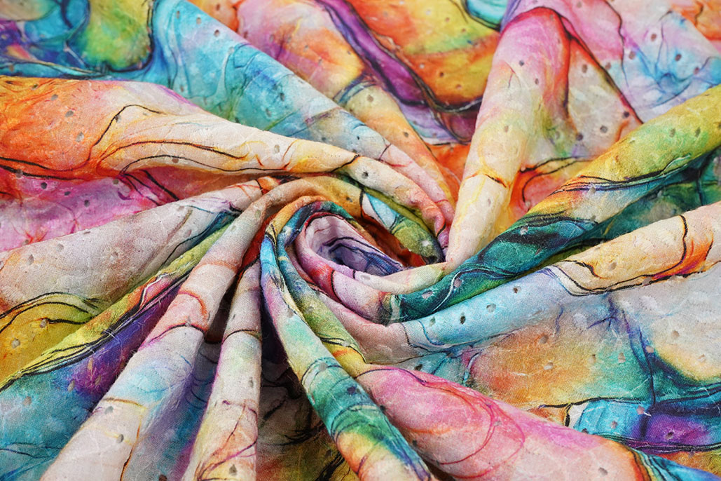 Embroidery Cotton Watercolor Pink