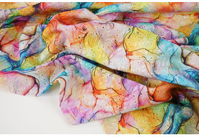 Embroidery Cotton Watercolor Pink