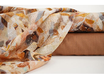 Stickerei Baumwolle Rianne Braun