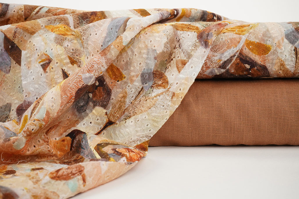 Embroidery Cotton Rianne Brown