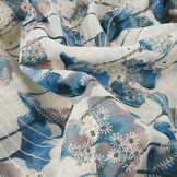 Embroidery Poppy Blue