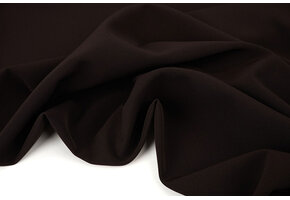 Crepe Stretch Donker Bruin
