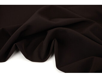 Crepe Stretch Donker Bruin
