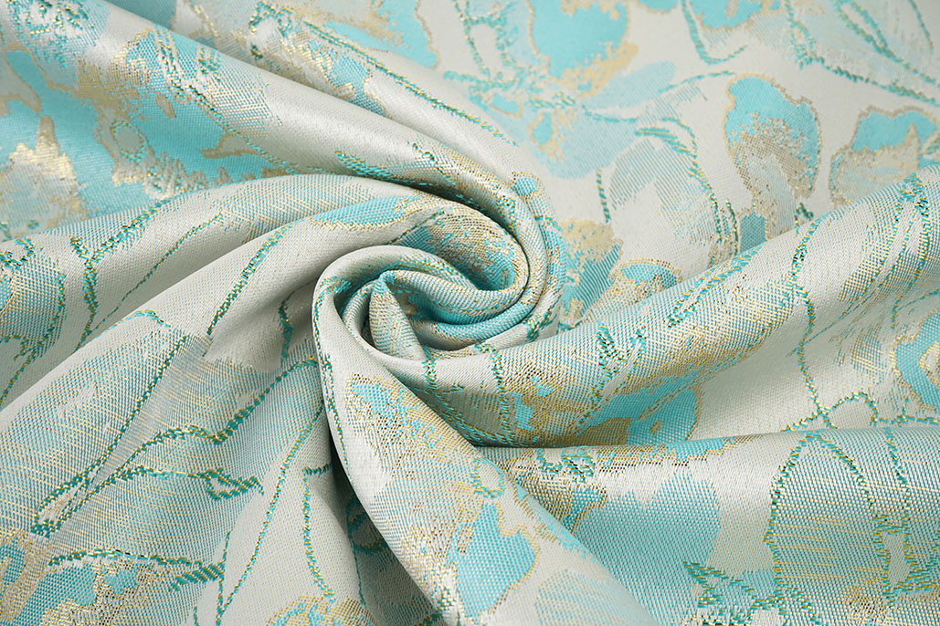 Brokaat Kimari Licht Mint Blauw