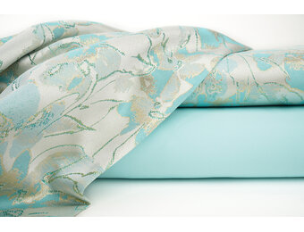 Brokaat Kimari Licht Mint Blauw