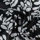 Chiffon Bedrukt Melnbalts