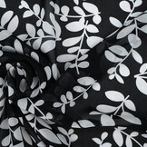 Chiffon Bedrukt Melnbalts