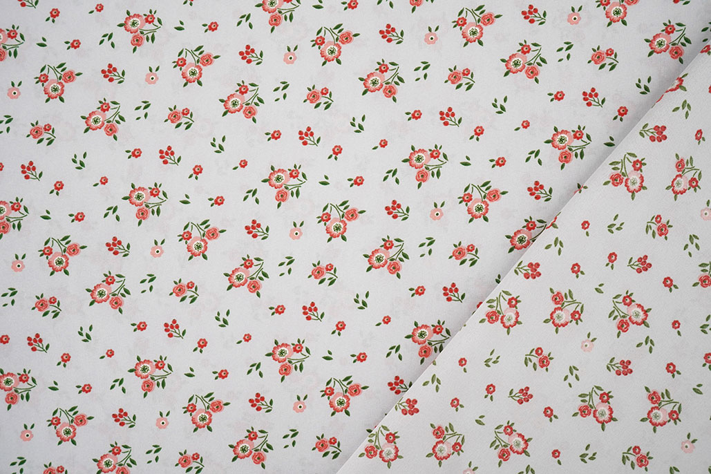 Feiner Crêpe Blumen Clarissa Grau