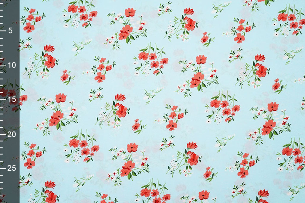 Fine Crêpe Flowers Cosimo Light Blue