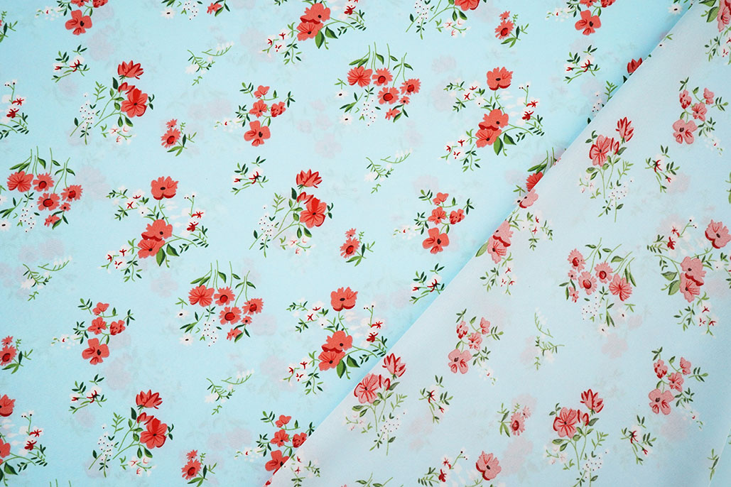 Fine Crêpe Flowers Cosimo Light Blue