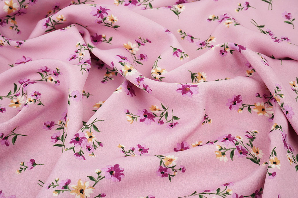 Feiner Crêpe Blumen Colette Rosa