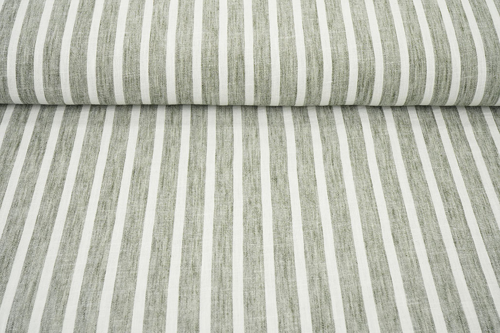 Linenlook Stripes Army Green