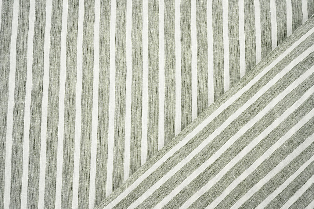 Linnenlook Strepen Army Groen