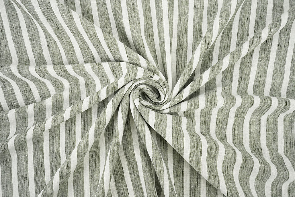 Linenlook Stripes Army Green