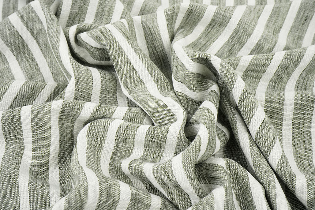 Linenlook Stripes Army Green