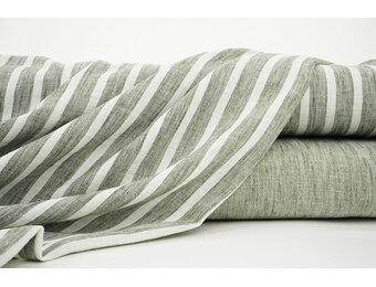 Linnenlook Strepen Army Groen