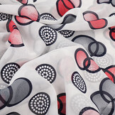 Chiffon Printed Lavina White