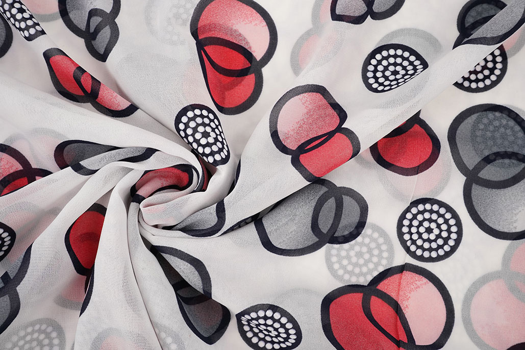 Chiffon Printed Lavina White